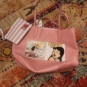 Kate Spade Pink Comic Design Tote